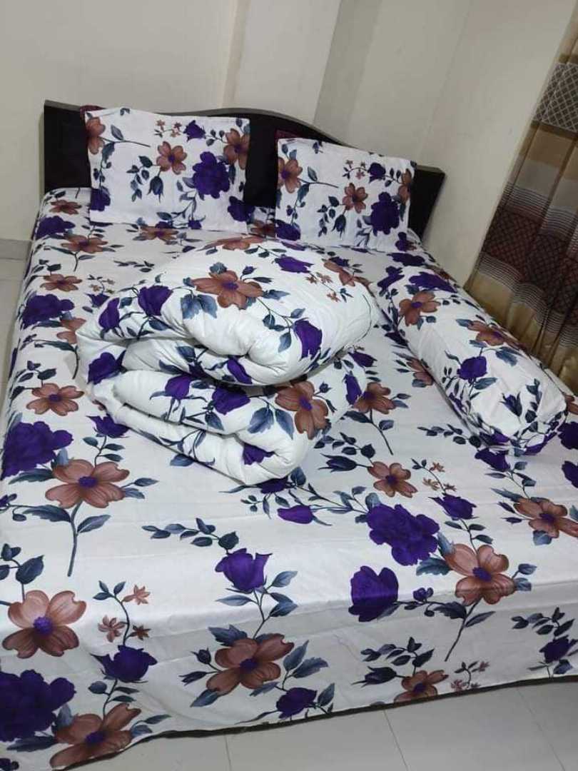Twill Cotton King Size Bed Sheet Set